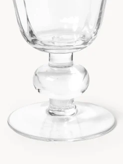 Set di 4 bicchieri da vino in vetro soffiato Tulya