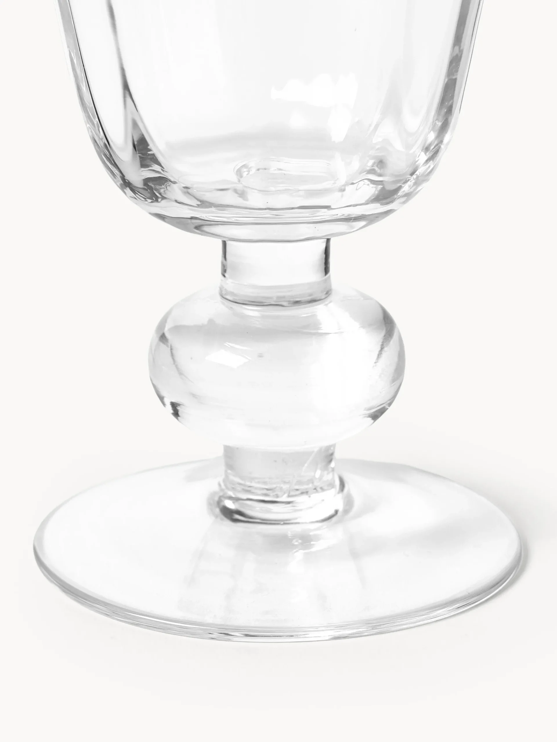 Set di 4 bicchieri da vino in vetro soffiato Tulya