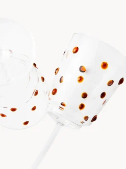 Set di 2 bicchieri da vino in vetro borosilicato soffiato Nob