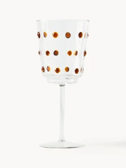 Set di 2 bicchieri da vino in vetro borosilicato soffiato Nob