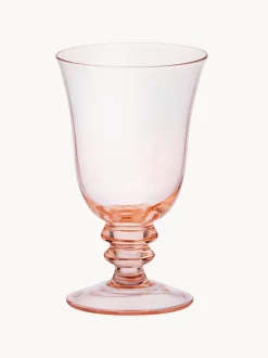 Set di 2 bicchieri da vino in vetro soffiato Leopold