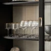 Set di 4 bicchieri da vino in vetro soffiato con struttura millerighe Palermo