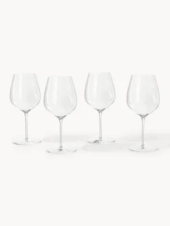 Set di 4 bicchieri da vino rosso in cristallo Galilee