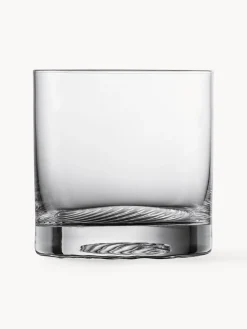 Set di 4 bicchieri da whisky in cristallo Echo