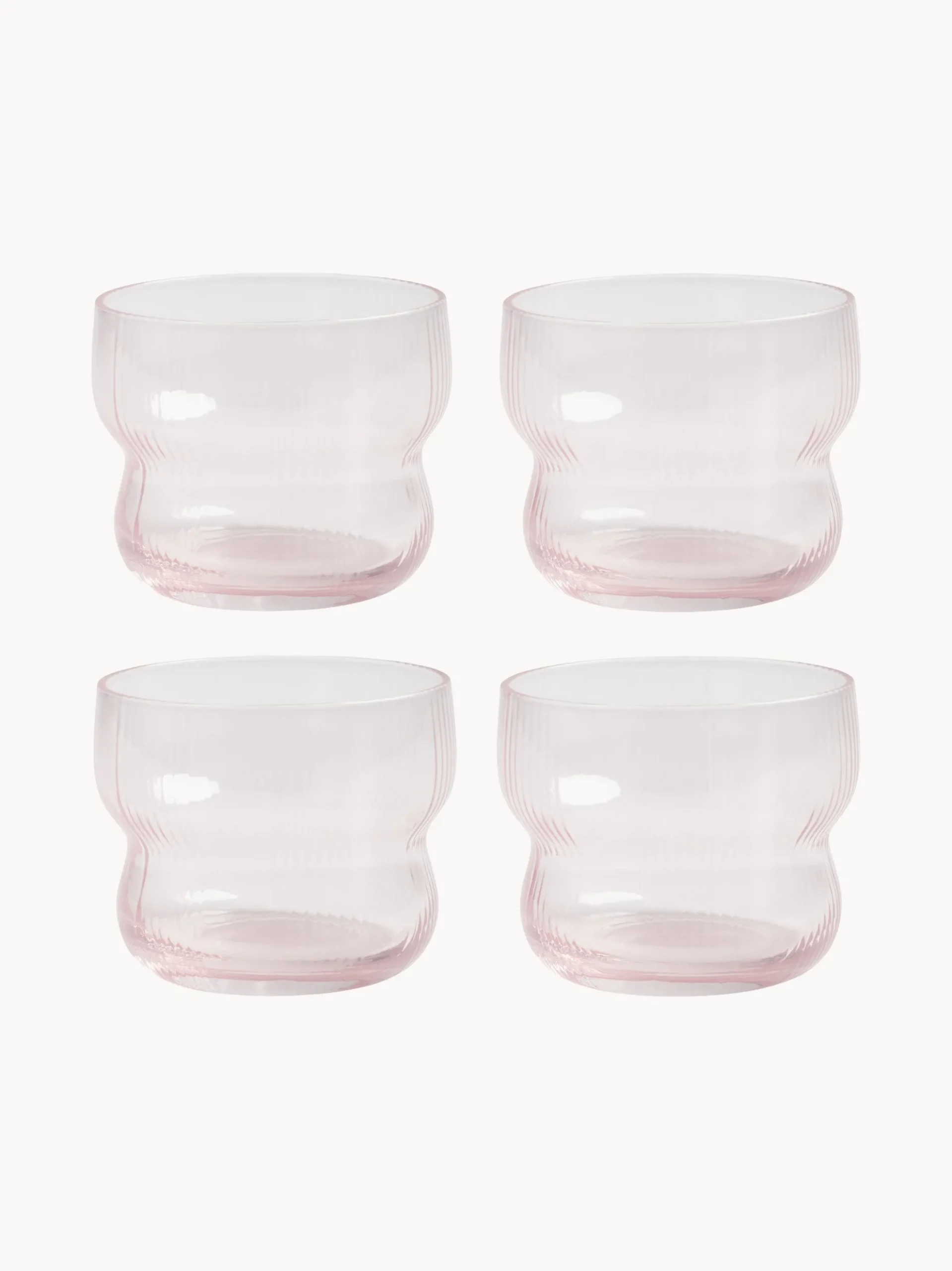 Set di 4 bicchieri fatti a mano Circus