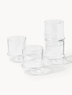 Set di 4 bicchieri impilabili fatti a mano Josh