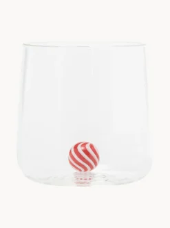 Set di 4 bicchieri in vetro borosilicato fatti a mano Bilia Candy