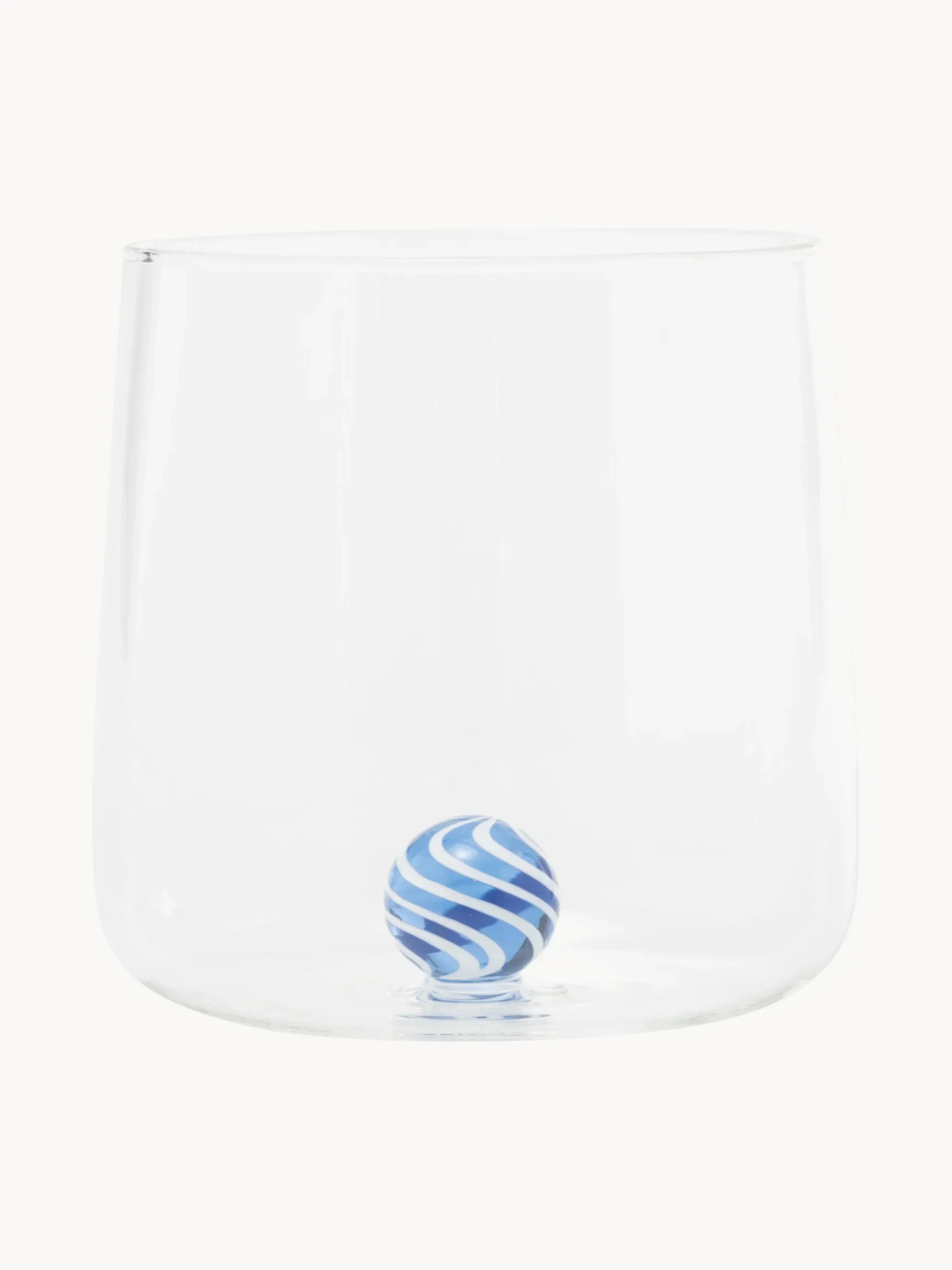 Set di 4 bicchieri in vetro borosilicato fatti a mano Bilia Candy