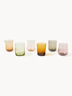 Set di 6 bicchieri in vetro soffiato Diseguale