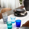 Set di 6 bicchieri in vetro soffiato con bollicine d'aria Cancun