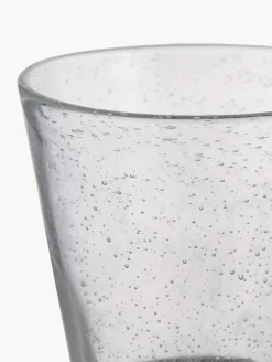 Set di 6 bicchieri in vetro soffiato con bollicine d'aria Cancun