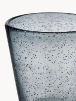 Set di 6 bicchieri in vetro soffiato con bollicine d'aria Cancun