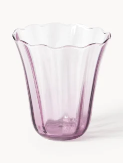 Set di 4 bicchieri in vetro soffiato Tulya