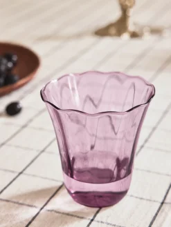 Set di 4 bicchieri in vetro soffiato Tulya