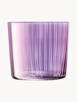 Set di 4 bicchieri in vetro soffiato Gems