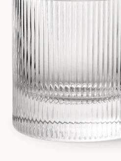 Set di 2 bicchieri in vetro soffiato Ripple