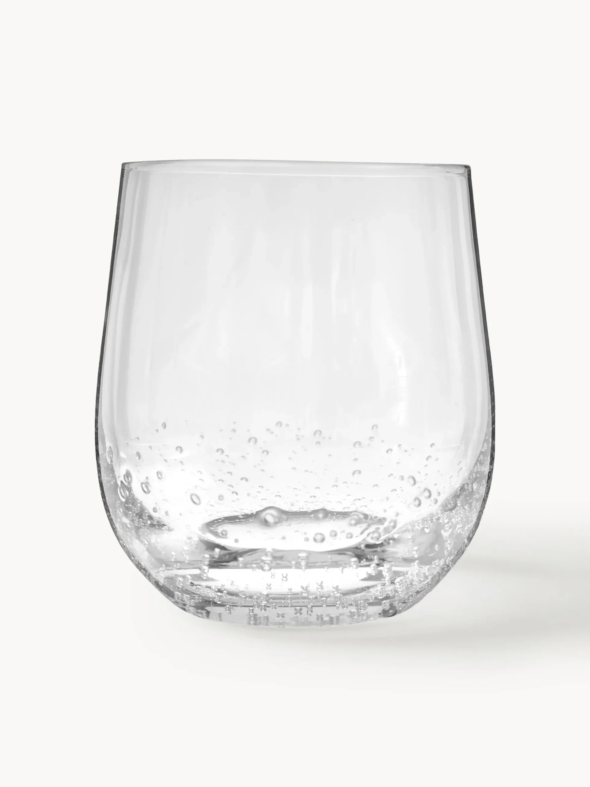 Set di 4 bicchieri in vetro soffiato Bubble