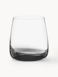 Set di 4 bicchieri in vetro soffiato Smoke