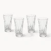Set di 4 bicchierini con scanalatura in rilievo George