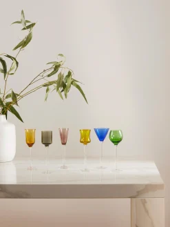 Set di 6 bicchierini in vetro soffiato Lyngby