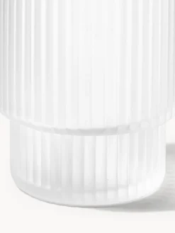 Set di 4 bicchieri per acqua in vetro soffiato millerighe Ripple, 60 ml