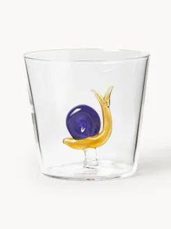 Set di 6 bicchieri per acqua in vetro borosilicato fatti a mano Animal Farm