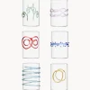 Set di 6 bicchieri per liquore in vetro borosilicato fatti a mano Deco' Arlecchino