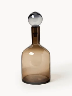 Set di 4 bottiglie decorative in vetro soffiato Bubbles