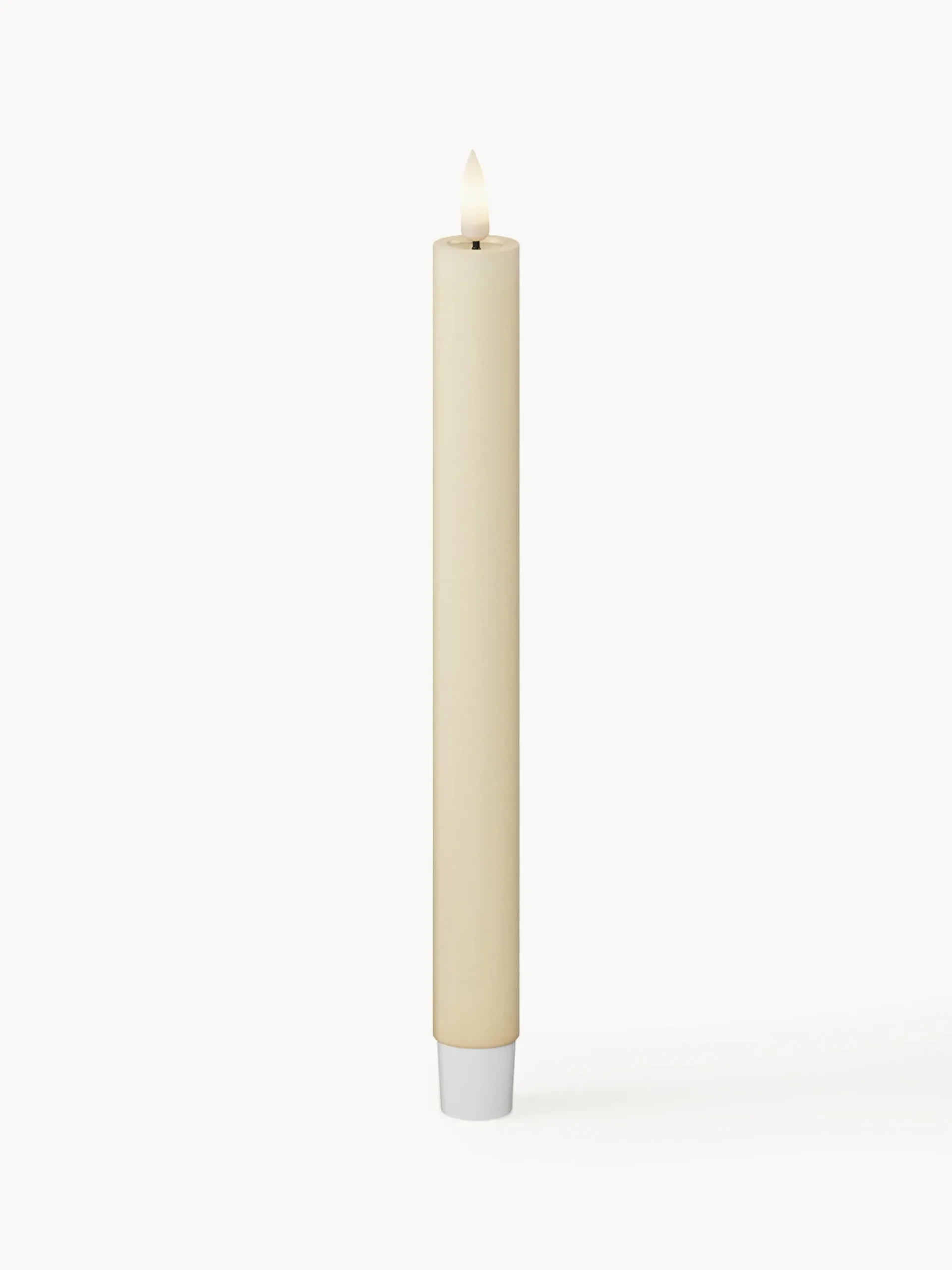 Set di 2 candele a bastoncino fatte a mano Real Flame, alt. 24 cm