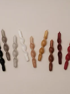 Set di 2 candele a bastoncino fatte a mano Twist