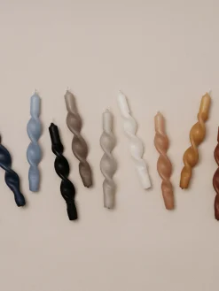 Set di 2 candele a bastoncino fatte a mano Twist