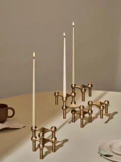 Set di 6 candele a bastoncino sottili Stoff Nagel