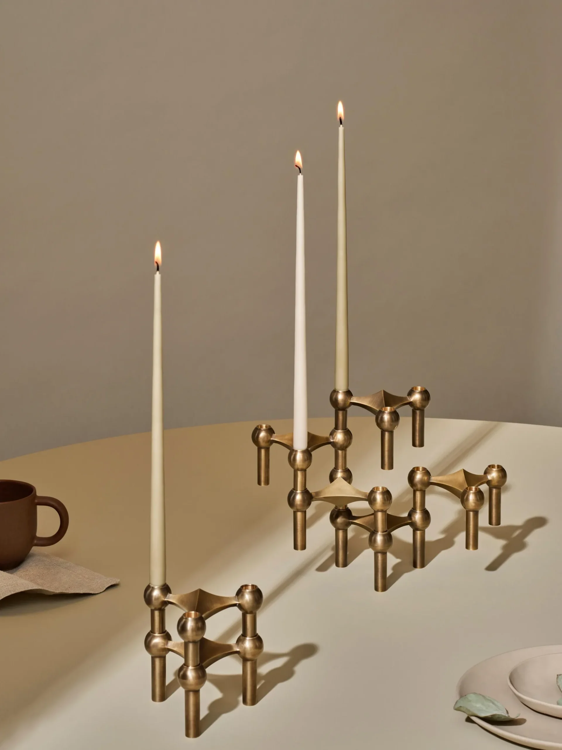 Set di 6 candele a bastoncino sottili Stoff Nagel