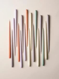 Set di 6 candele a bastoncino sottili Stoff Nagel