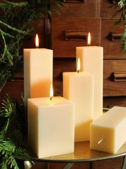 Set di 4 candele a blocco fatte a mano Clus