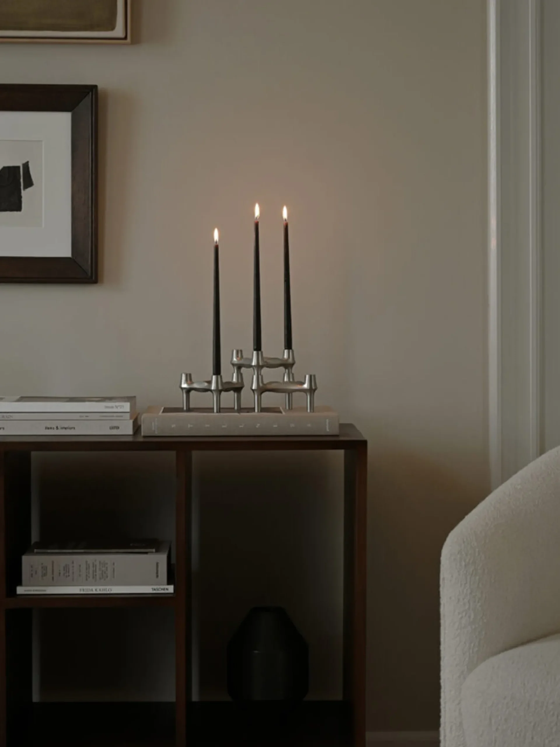 Set di 6 candele per cena Stoff Nagel