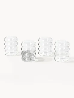 Set di caraffa e bicchieri in vetro soffiato Bubbly 5 pz