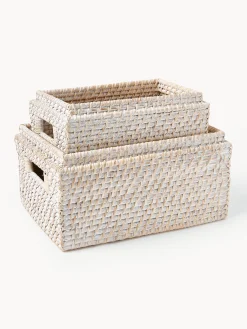 Set di 2 cesti con coperchio Lurdes