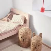 Set di 2 cestini fatti a mano con coperchi Bear & Rabbit