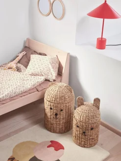 Set di 2 cestini fatti a mano con coperchi Bear & Rabbit