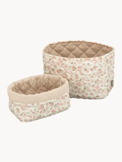 Set di 2 cestini in cotone organico Augusta