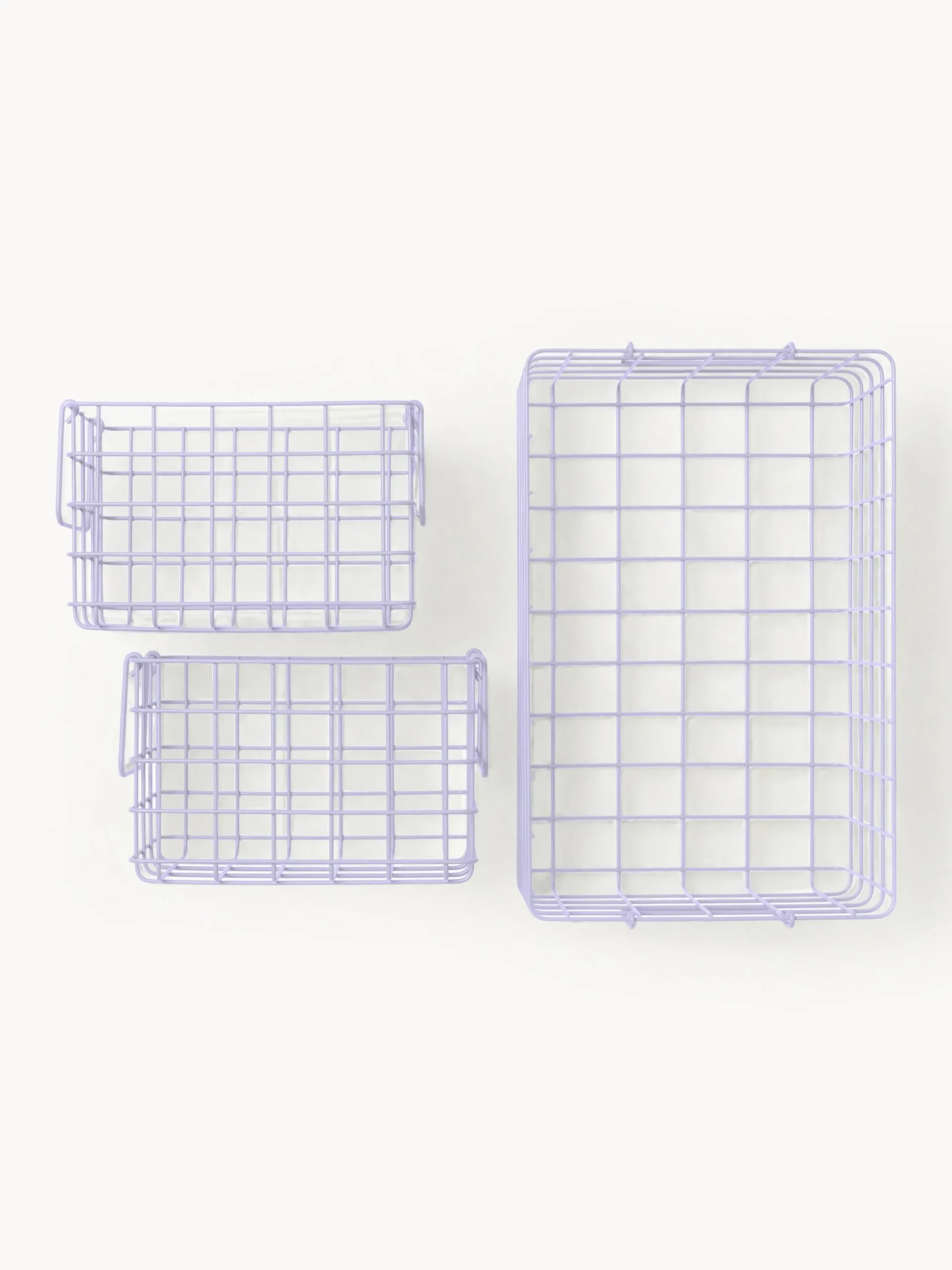 Set di 3 cestini in metallo The Baskets