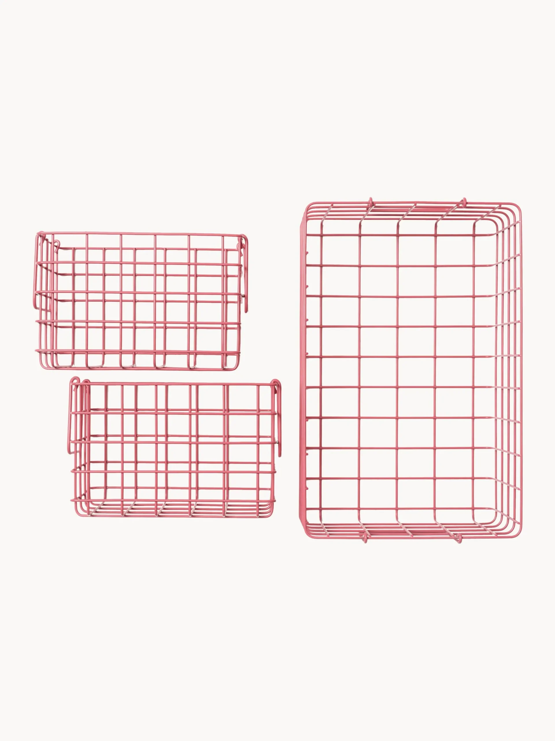 Set di 3 cestini in metallo The Baskets