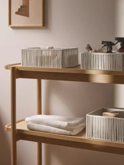 Set di 3 cesti portaoggetti in corda intrecciata a mano Gabe