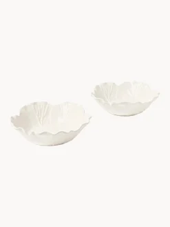 Set di 2 ciotole da portata dipinte a mano Cabbage