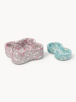 Set di 2 ciotole decorative in marmo tecnico Elara
