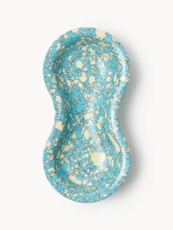 Set di 2 ciotole decorative in marmo tecnico Elara