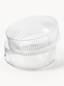 Set di 2 ciotole in vetro soffiato Aleo