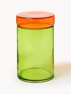 Set di 3 contenitori in vetro soffiato Multi