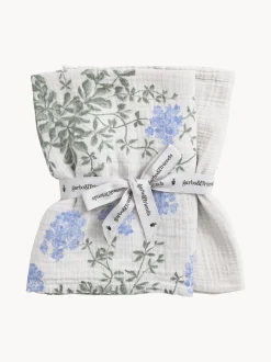 Set di 2 coperte in mussola di cotone Plumbago